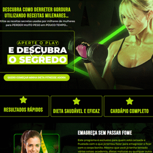 Landing Page para venda de produtos Fitness e Emagrecimento.