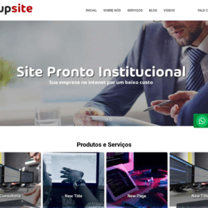 Script site pronto institucional em PHP com painel admin
