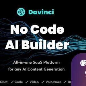 Davinci AI – OpenAI Content, Text, Image, Voice, Chat, Code, Transcript, and Video Generator as SaaS